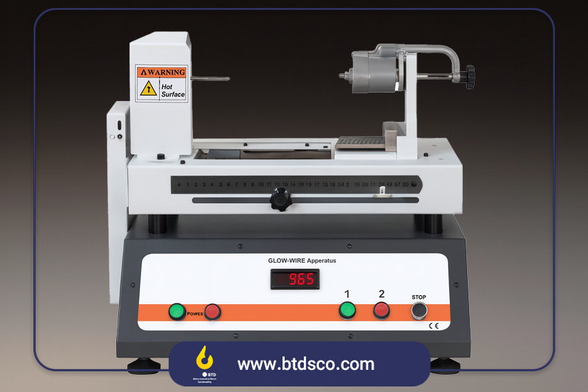 دستگاه گلو وایر، آزمون گلو وایر، سیم ملتهب، تست سیم ملتهب